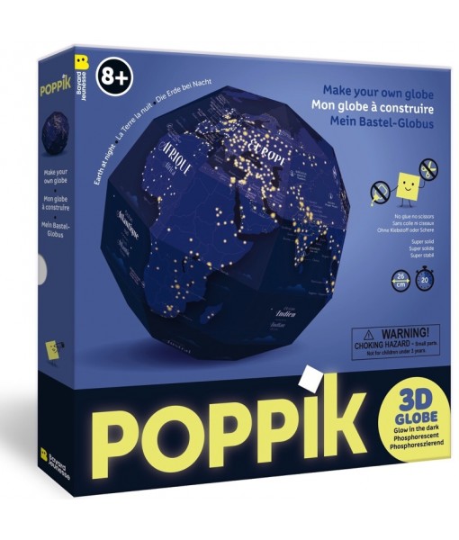 Globe 3D La terre la nuit