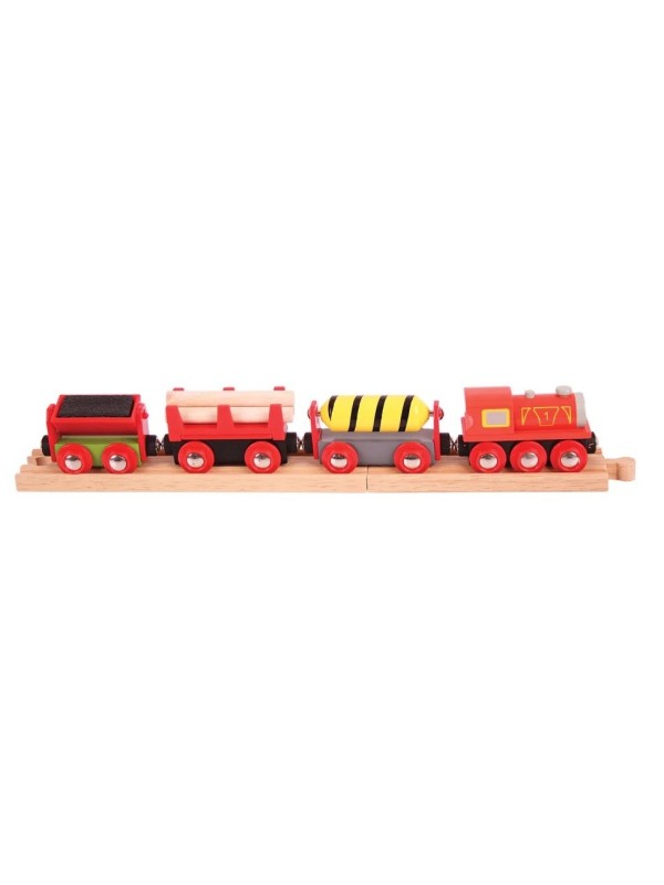 Train de marchandises en bois