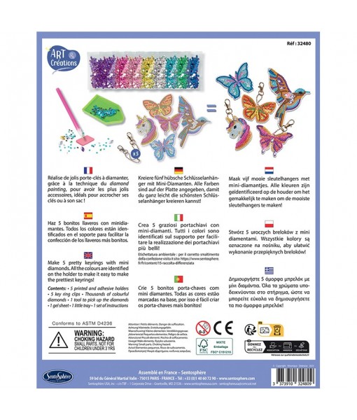 Porte-clés à diamanter