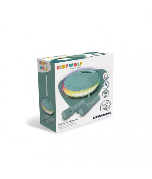 Enceinte karaoké portable verte