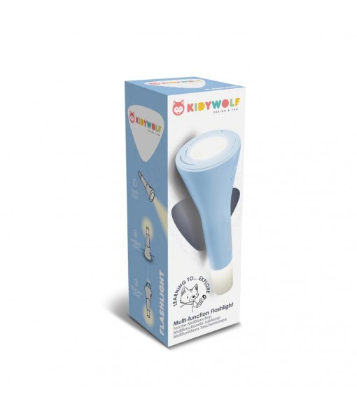 Lampe de poche multifonctions bleue