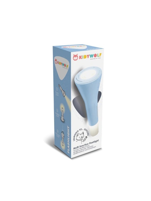 Lampe de poche multifonctions bleue