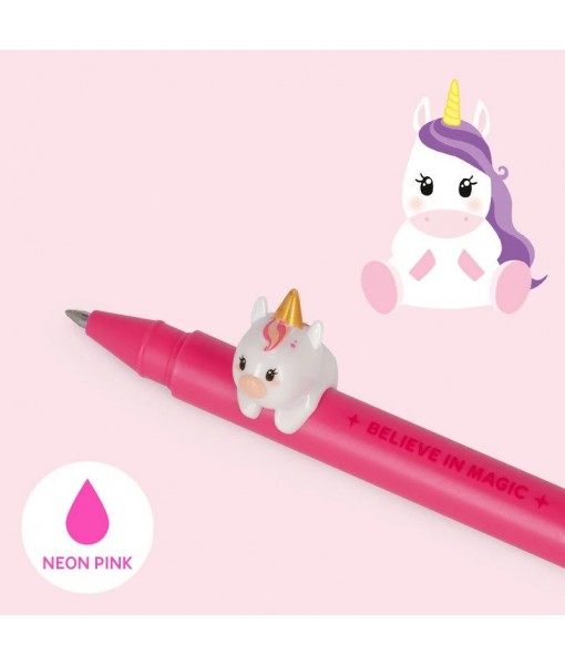 Stylo à encre gel avec animal décoratif - Licorne