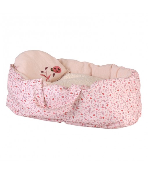 Grand couffin en tissu coccinelles