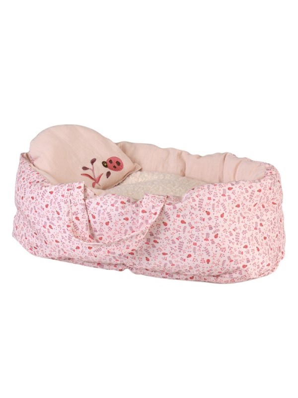 Grand couffin en tissu coccinelles