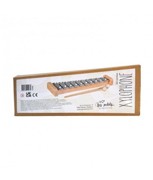 Xylophone 10 notes bois et métal