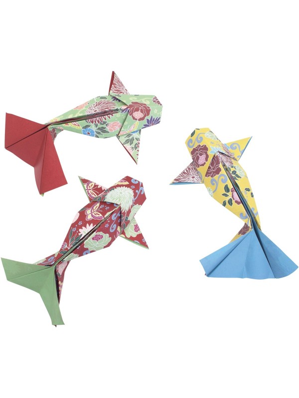 Pochette 40 feuilles vives origami