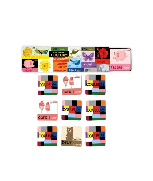 Mon memory des couleurs (bilingue)