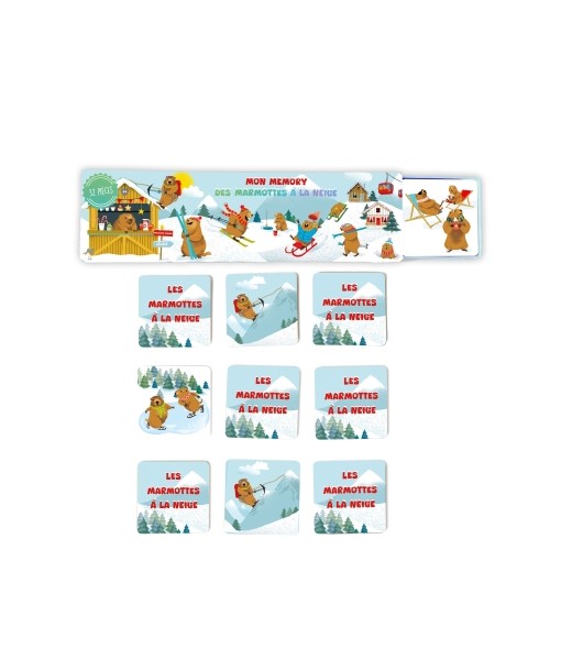 Mon memory imagier Les marmottes