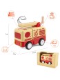 Mini camion de pompier en bois son et lumière (Routoudou)