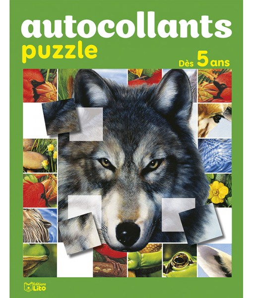 Autocollants puzzle animaux - Loup