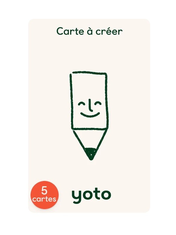 Cartes audio à créer (x 5)