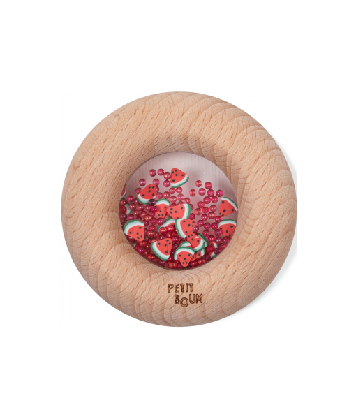 Hochet donut sensoriel pastèques