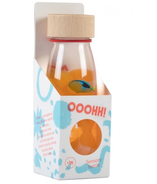 Bouteille sensorielle poisson bleu