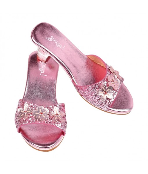 Mules à talons Mariona rose métal 24-25