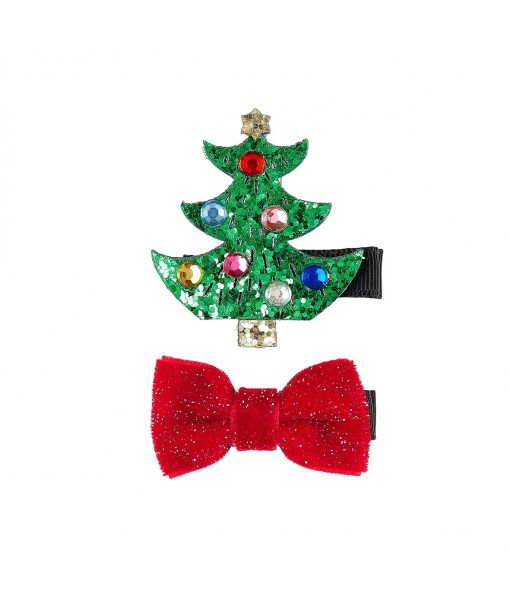 Barrettes sapin de Noël (x2)