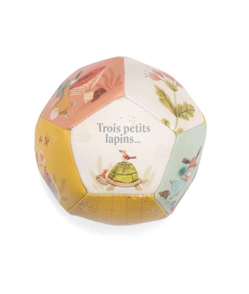 Balle souple 10 cm trois petits lapins