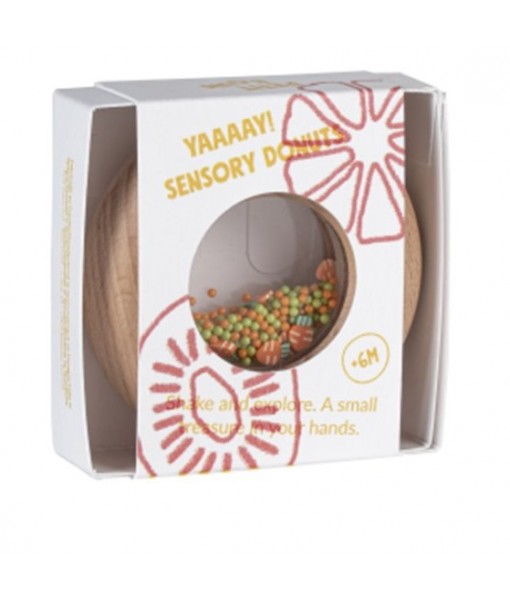 Hochet donut sensoriel carottes
