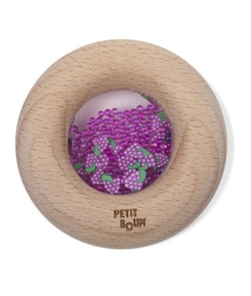 Hochet donut sensoriel raisin