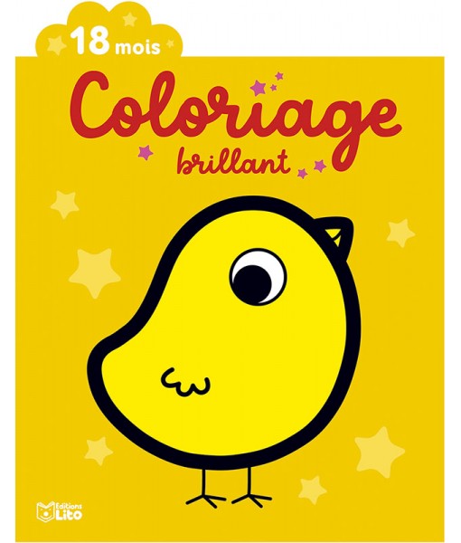 Coloriage brillant - Le poussin 18 mois