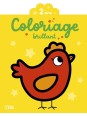 Coloriage brillant - La poule 2 ans