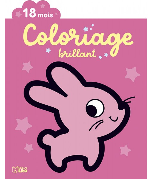 Coloriage brillant - Le lapin 18 mois