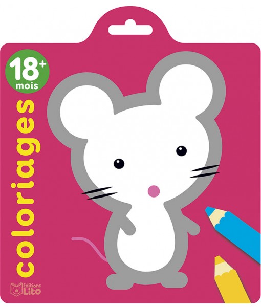 Coloriages des tout-petits - La souris 18 mois