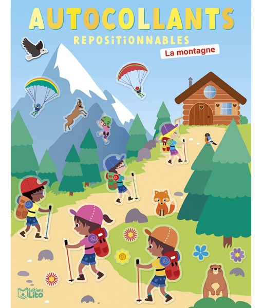 Autocollants repositionnables La montagne