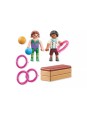 Special plus - Duo d'enfants avec matériel de gymnastique