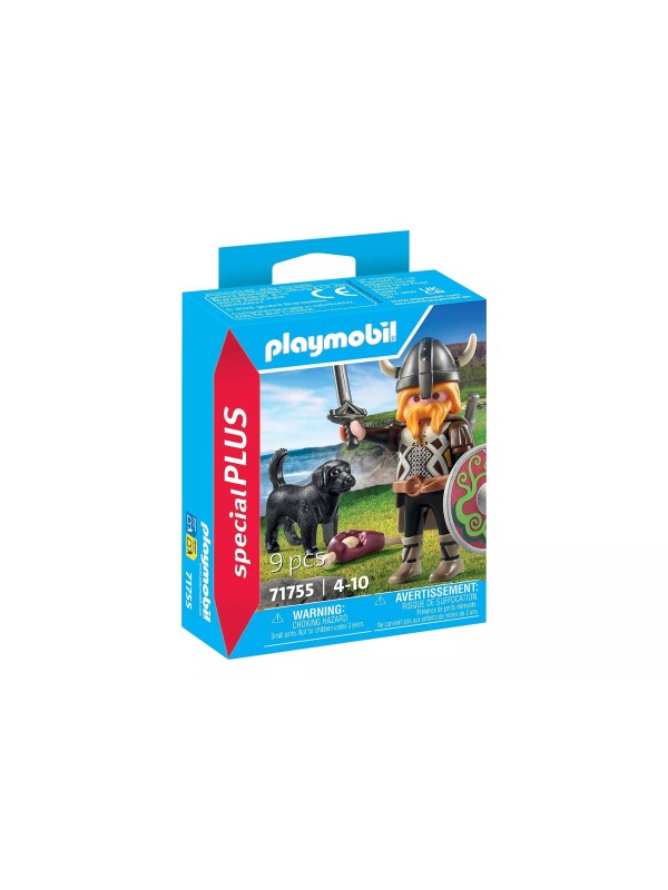 Special plus - Viking avec chien, bouclier et armes