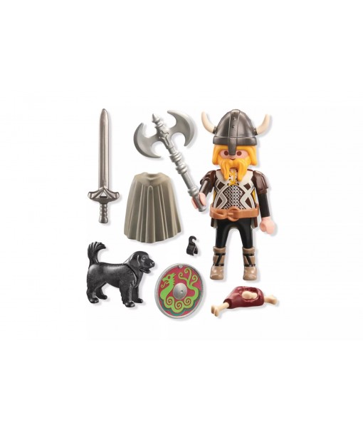 Special plus - Viking avec chien, bouclier et armes