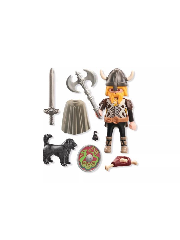 Special plus - Viking avec chien, bouclier et armes
