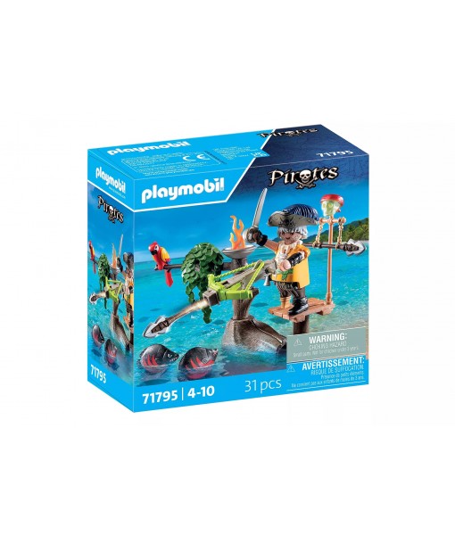 Pirates - Pirate avec arbalète et poissons à viser