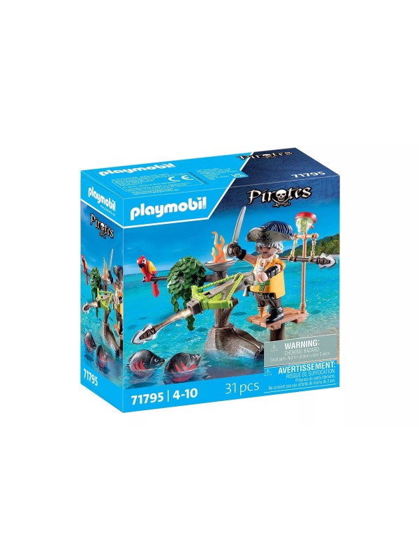 Pirates - Pirate avec arbalète et poissons à viser