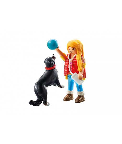 My life - Jeune fille avec chien de montagne