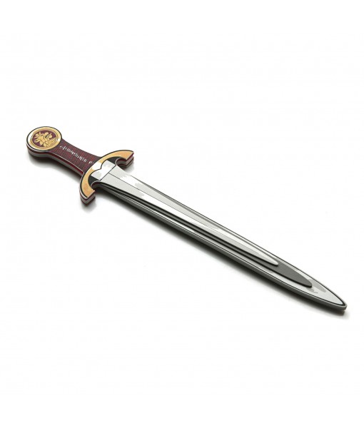 Epée de chevalier lion doré rouge