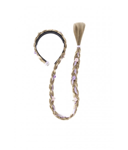Serre-tête Raiponce avec tresse blonde