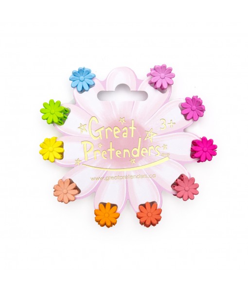 Mini barrettes fleur (x 10)