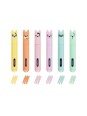 6 mini surligneurs pastel ours