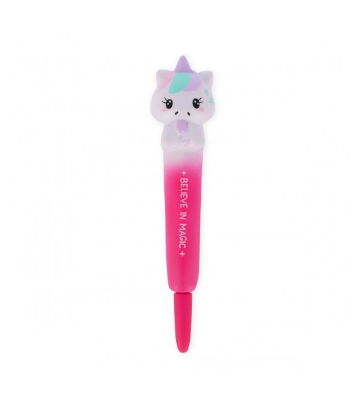 Stylo à encre gel anti-stress licorne