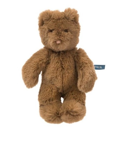 Petit ours peluche marron Arthur et Louison