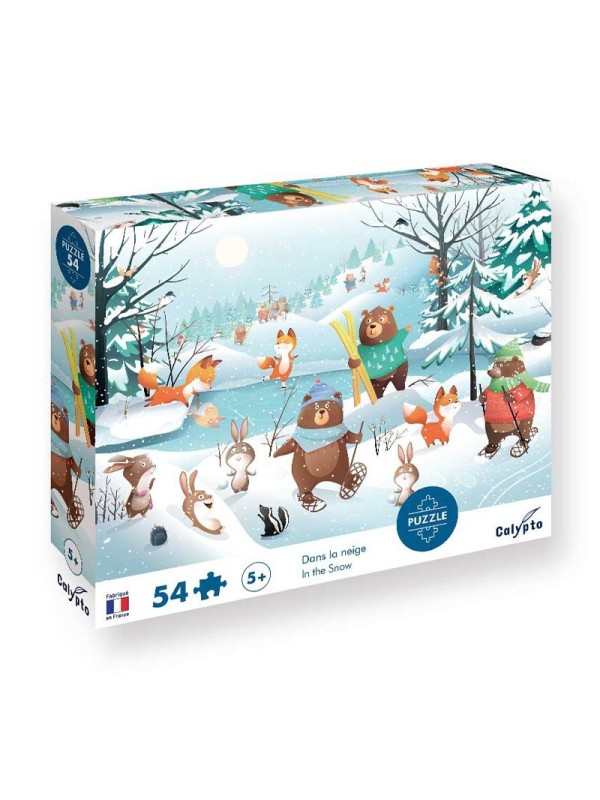 Puzzle Dans la neige - 54 pièces