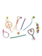Scoubidous Peace & love (50 fils)
