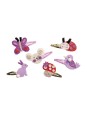 6 barrettes à créer - Flower garden