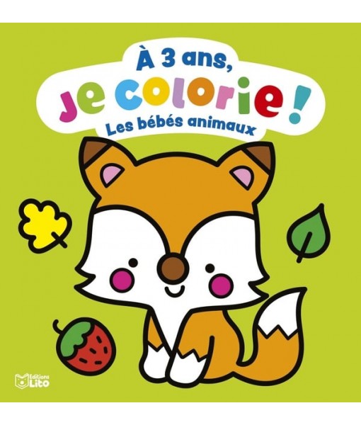 A 3 ans je colorie les bébés animaux
