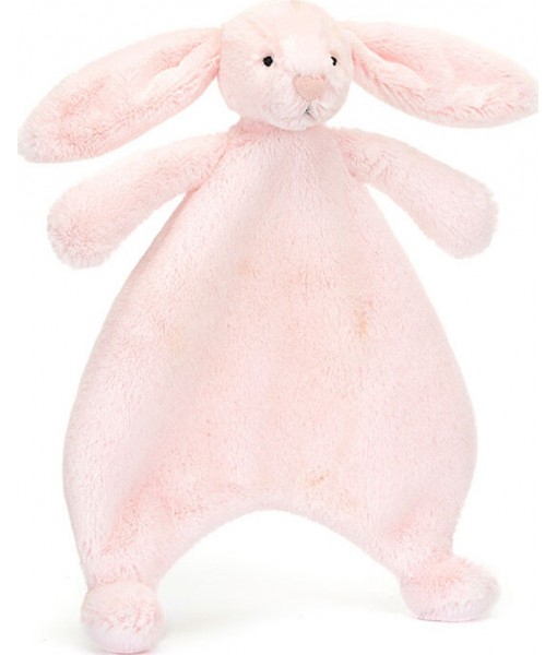 Bashful pink bunny comforter