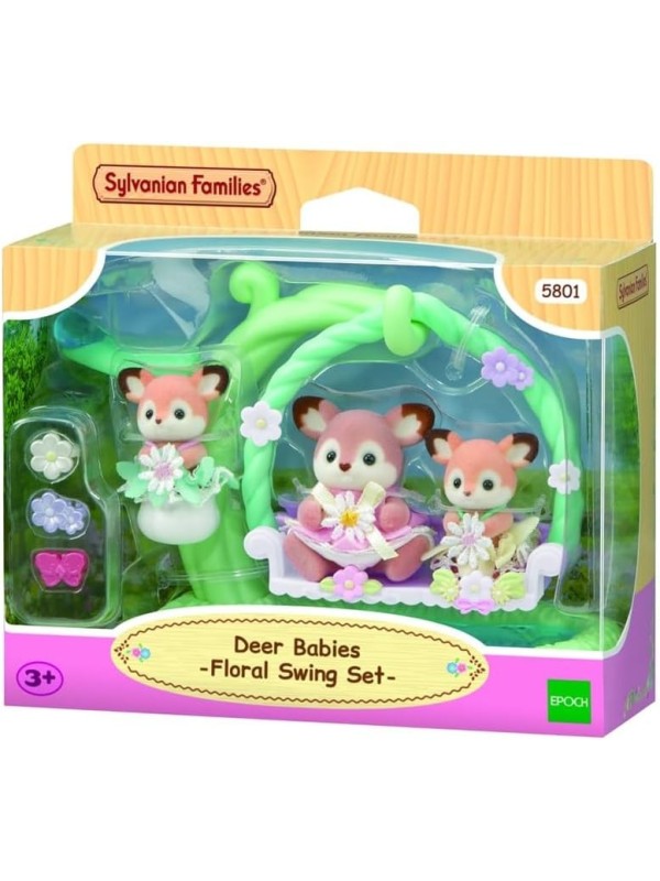 Bébés biche et balancelle