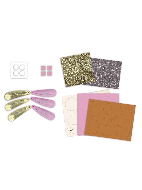 6 barrettes à créer - Pretty forest