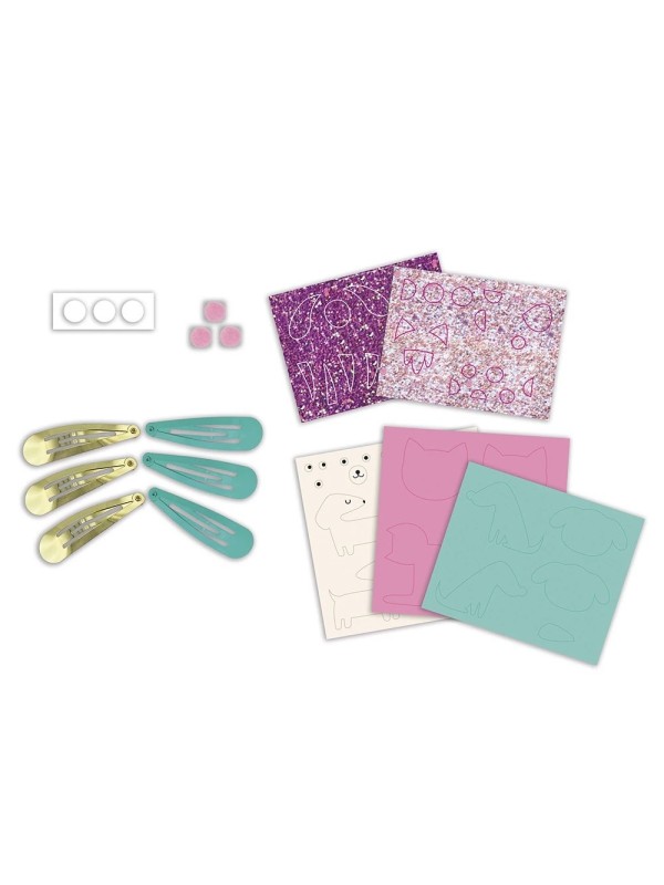 6 barrettes à créer - Little pets