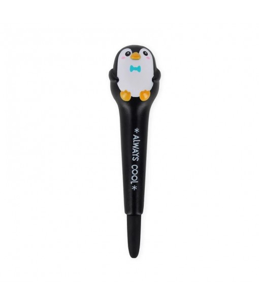 Stylo à encre gel anti-stress pingouin